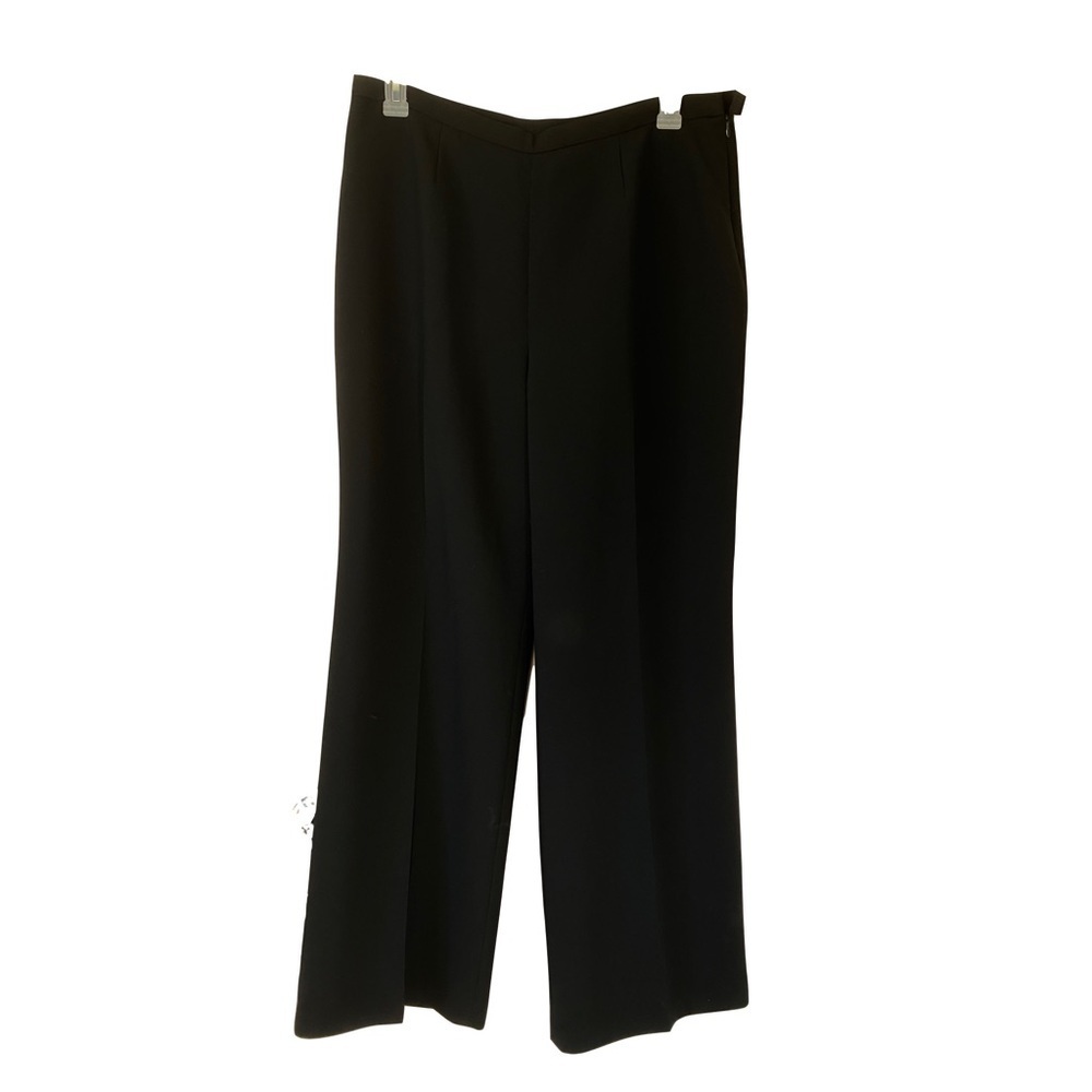 Le Suit Separate Dress Slacks Black Polyester Fully Lined Size 16 - Picture 2 of 12